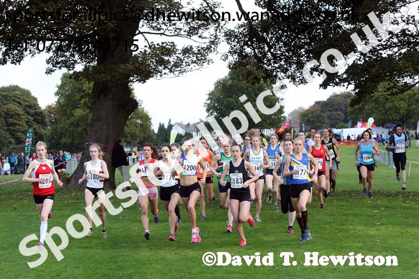 Senior womens Northern Cross Country Relays, Graves Park, Sheffield. Photo: David T. Hewitson/Sports for All Pics